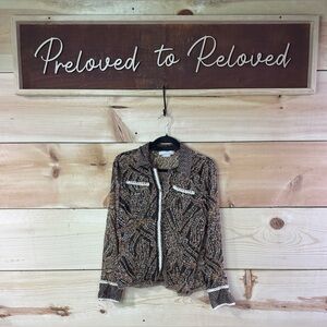 Point Zero Nicole Benisti Floral Button Up